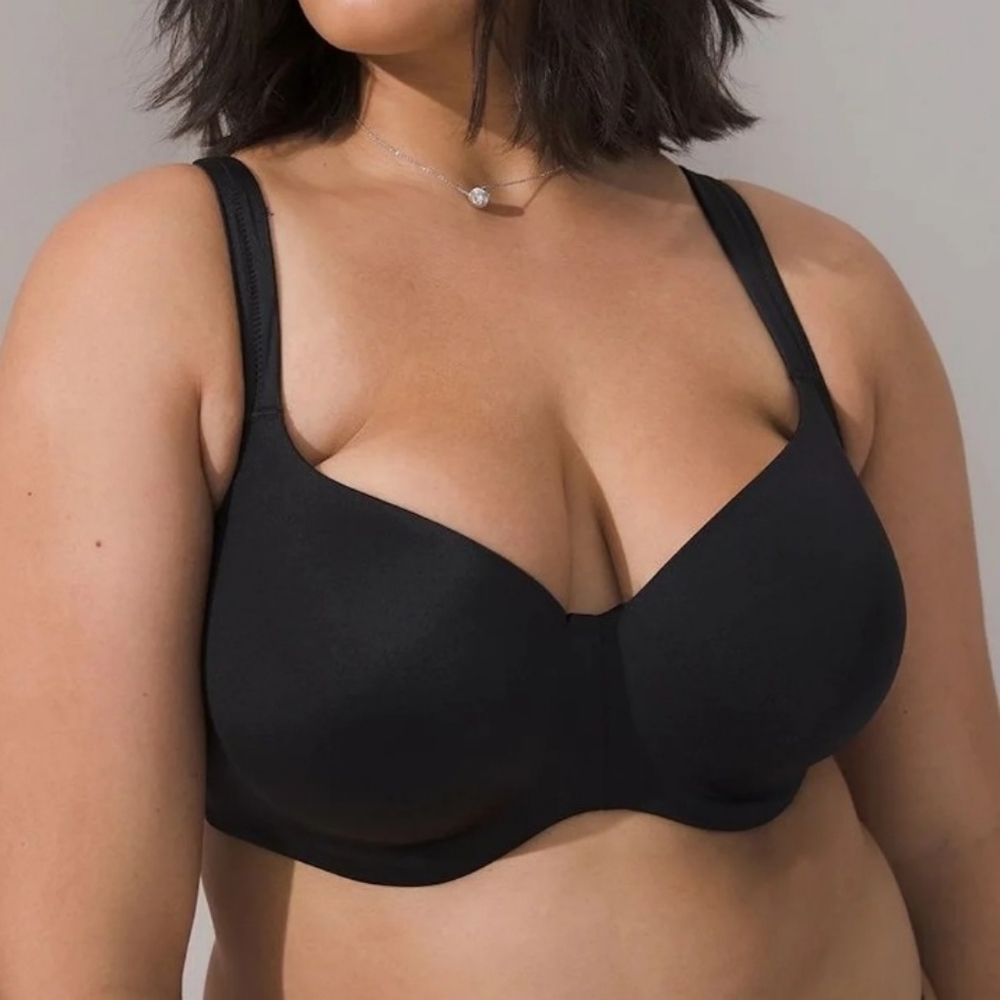 Soma Stunning Support Smooth Balconette Bra 40D black underwire plus size